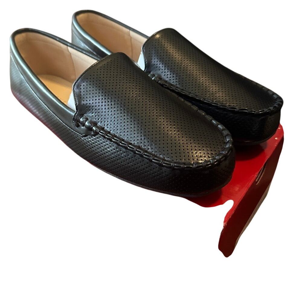 Journee Collection Women’s Loafers 10W Black‎ Moc Toe Slip-On Driving Shoes NIB - Picture 4 of 8